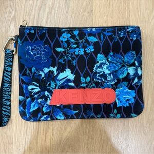 Kenzo x H&M Blue Floral Clutch